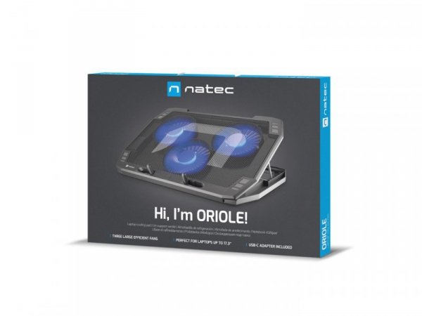 NATEC PODSTAWKA CHŁODZĄCA ORIOLE 15.6&quot;-17.3&quot; LED NPL-1926