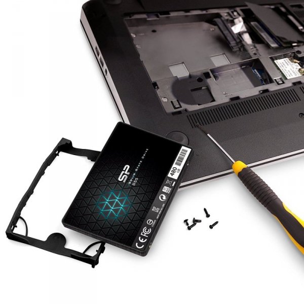 Dysk SSD Silicon Power S55 480GB 2,5&quot; SATA III 560/530 MB/s (SP480GBSS3S55S25)