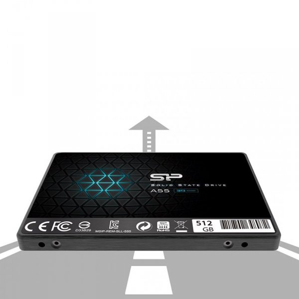 Dysk SSD Silicon Power Ace A55 512GB 2,5&quot; SATA III 560/530 MB/s (SP512GBSS3A55S25)