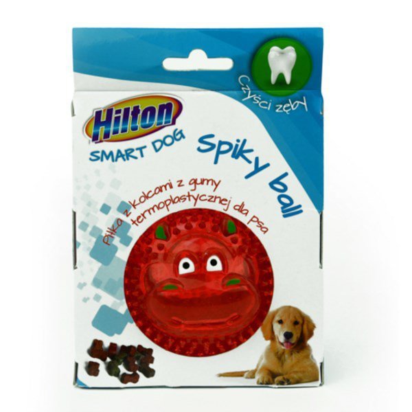 HILTON Dog Spiky Ball mix kolor piłka z kolcami  8cm dla psa