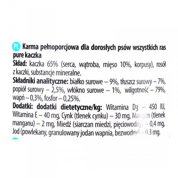 DOLINA NOTECI Premium Pure bogata w kaczkę - mokra karma dla psa - 400g