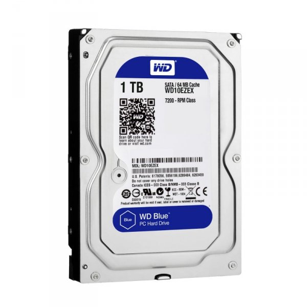Dysk HDD WD Blue WD10EZEX (1 TB ; 3.5&quot;; 64 MB; 7200 obr/min)