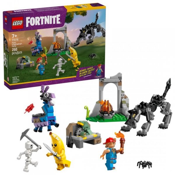 LEGO FORTNITE 77075 PEELY & SPARKPLUG&#039;S CAMP