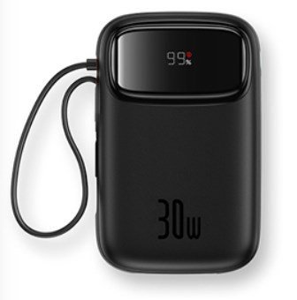 Powerbank Baseus Qpow 2 10000mAh 30W 2xUSB-C (czarny)