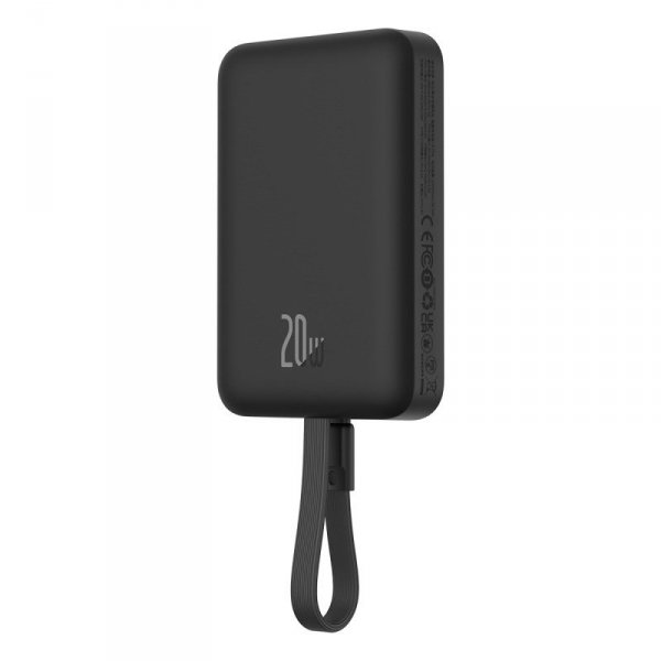 Powerbank Baseus Magnetic Mini Air Wireless 10000mAh 20W+kabel lightning (czarny)