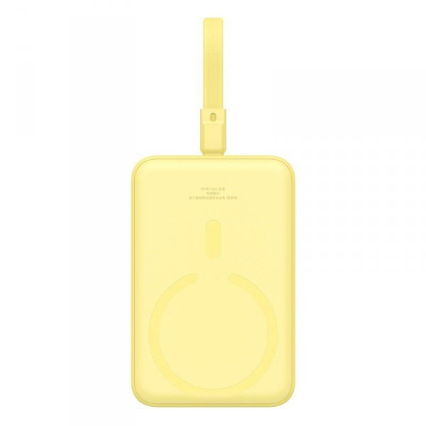 Powerbank Baseus Magnetic Mini Air Wireless 10000mAh 20W+kabel USB C-USB C (żółty)