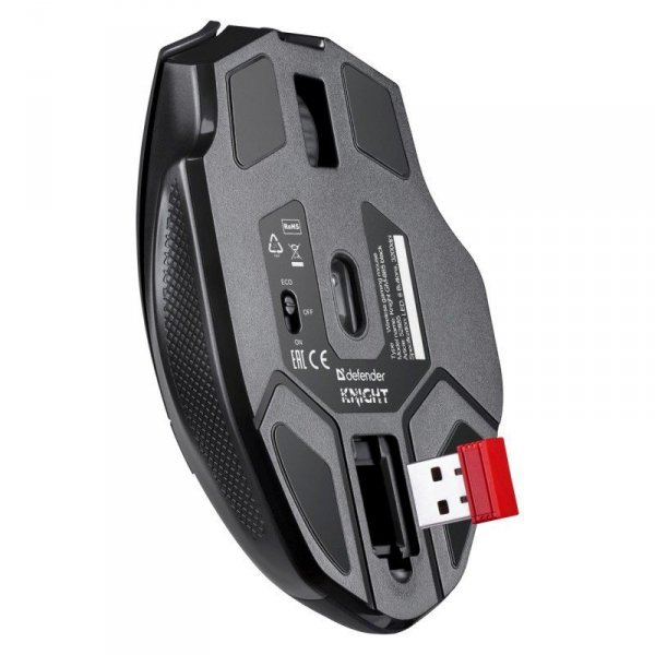 DEFENDER MYSZ GM-885 KNIGHT RF BEZPRZEWODOWA 3200dpi 8P CZARNA