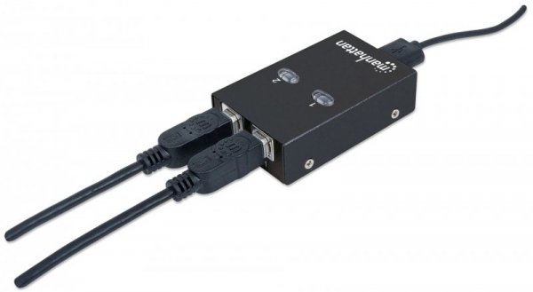 MANHATTAN AUTOMATYCZNY PRZEŁĄCZNIK USB 2.0 2/1 MAN
