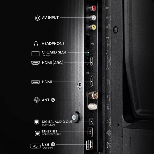 Telewizor Hisense Smart TV Hisense 32A4N HD LED D-LED Czarny