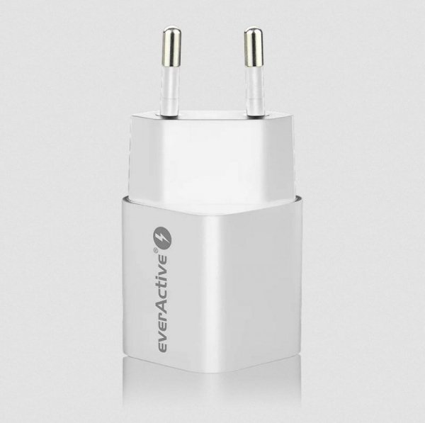 ŁADOWARKA SIECIOWA everActive GaN SC-390Q 30W 1xUSB-C 1xUSB-A PD PPS