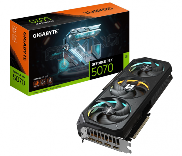 Karta VGA Gigabyte GeForce RTX 5070 GAMING OC 12G 12GB GDDR7 192bit HDMI+3xDP PCIe5.0