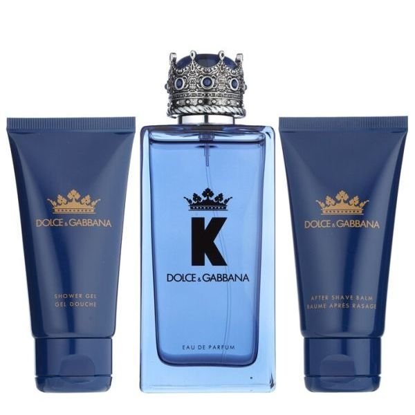 Dolce &amp; Gabbana K Set - Eau de Parfum 100 ml + After Shave Balm 50 ml + Shower Gel 50 ml 