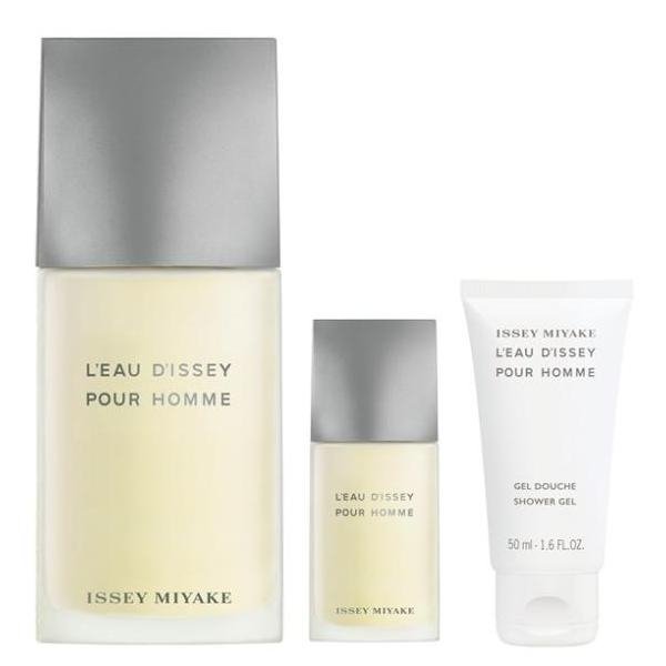 Issey Miyake L'eau d'Issey Pour Homme Set - EDT 125 ml + mini EDT 15 ml + SG 50 ml