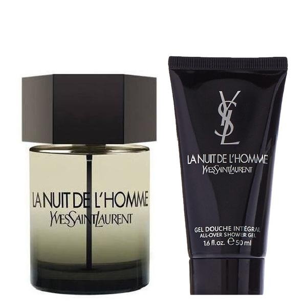 Yves Saint Laurent La Nuit de L'Homme Set - Eau de Toilete 100 ml + Shower Gel 50 ml