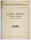 LISTA strat Legionu Polskiego. Od lipca do października 1915.