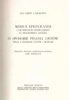 Jan Ursyn z Krakowa - Modus epistolandi [...] O sposobie pisania listów wraz z wzorami listów i mowami. Przełożyła, wstępem i objaśnieniami opatrzyła Lidia Winniczuk. [Biblioteka Pisarzów Polskich]