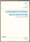 Commentationes Mathematicae. Prace matematyczne. T. 21, cz.2