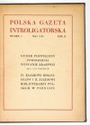 POLSKA Gazeta Introligatorska. Miesięcznik. Niezależny organ poświęcony sprawom Introligatorstwa Polskiego.