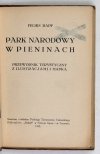 RAPF Feliks - Park Narodowy w Pieninach. Przewodnik turystyczny z ilustracjami i mapką.