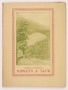 KARYŁOWSKI Tadeusz - Sonety z Tatr.