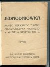 Jednodniówka Pamięci Pierwszego Zjazdu Nauczycielstwa Polskiego
