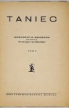 GLIŃSKI Mateusz - Taniec. Monografja zbiorowa pod red. ... T. 1-2.