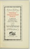 TUWIM Julian - Wiersz nieznanego poety. Gawęda literacko-obyczajowa. Wstęp, rekonstrukcję zakończenia oraz posłowie oprac. J. W. Gomulicki