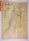 [PALESTYNA]. Palestine. Mapa barwna form. 49,8x34,8 cm.