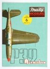 MAŁY Modelarz. Miesięcznik Ligi Obrony Kraju dla młodzieży.  Nr 6/1985: Samolot myśliwski Bell P-39 Airacobra.
