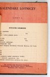 KALENDARZ lotniczy 1957 r.