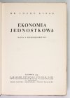 LISAK Józef - Ekonomia jednostkowa. Nauka o przedsiębiorstwie.
