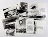 [HISTORIA komunikacji powietrznej] - zestaw 16 czarno-białych reprodukcji fotograficznych