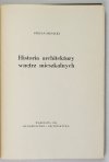 Sienicki Stefan - Historia architektury wnętrz mieszkalnych