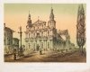 [KRAKÓW]. Kościół XX. Bernardynów w Krakowie. Litografia na barwnej tincie 19,2x27 cm na ark. 26,8x34,3 cm.
