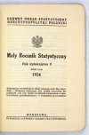 MAŁY Rocznik Statystyczny. Rok 5: 1934.