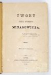 MINASOWICZ Józef Dyonizy - Twory ... T. 1-4. Wyd. III.
