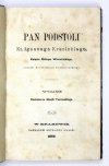KRASICKI Ignacy - Pan Podstoli. Wyd. Kazimierza Józefa Turowskiego