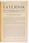 TATERNIK. Organ Sekcji Turystycznej Pol. Tow. Tatrz.