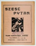 SZEŚĆ pytań. Sprawne i niezawodne działanie ręcznej gaśnicy w pierwszej chwili spostrzeżenia pożaru decyduje często o uniknięciu najgroźniejszej klęski pożarowej [...]. Kto pragnie nabyć gaśnicę niechaj żąda od sprzedawcy udowodnionej odpowiedzi na następ