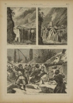 POLEN. Polnische Volksgebräuche: Das Topffschlagen während der großen Fastenzeit. 1883. Drzeworyt sztorcowy form. 16,3x22,3 na ark. 38x27,5 cm; tekst na odwrocie.