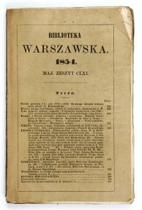 Biblioteka Warszawska. 1854. Maj, z. 161