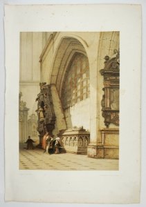 [KRAKÓW]. Sarcophagus Vladislai Regis, dicti Łokietek. Litografia barwna form. 30,7x22,2 na ark. 44x29,8 cm