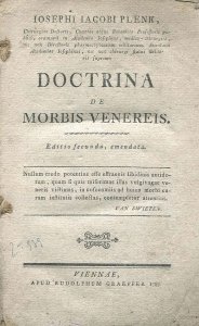 PLENK Ioseph Iacob — Doctrina de morbis venereis. Editio secunda, emandata. 