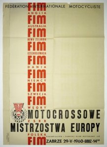 MOTOCROSSOWE Mistrzostwa Europy. Zabrze, V 1960. 