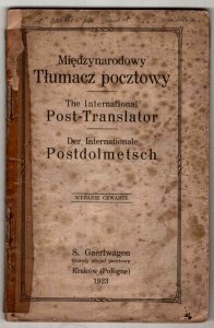 Międzynarodowy tłumacz pocztowy/ The International Post-Translator/ Der Internationale Postdolmetsch