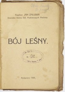 ZAŁUSKA Jan - Bój leśny.