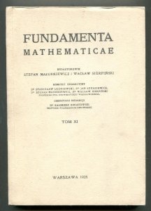 Fundamenta Mathematicae. Redaktorowie: Stefan Mazurkiewicz i Wacław Sierpiński. T.11 [1960]