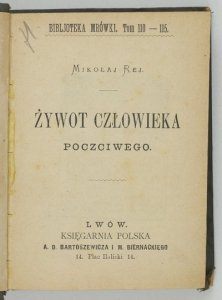REJ Mikołaj - Żywot człowieka poczciwego.