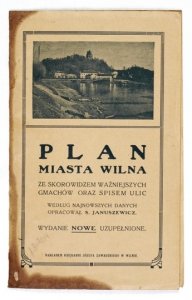 [WILNO]. Plan miasta Wilna. Plan barwny form. 56,5x46,6 cm