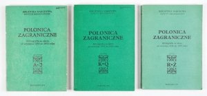 POLONICA zagraniczne. Bibliografia za okres od września 1939 do 1955 roku. T. 1-3.